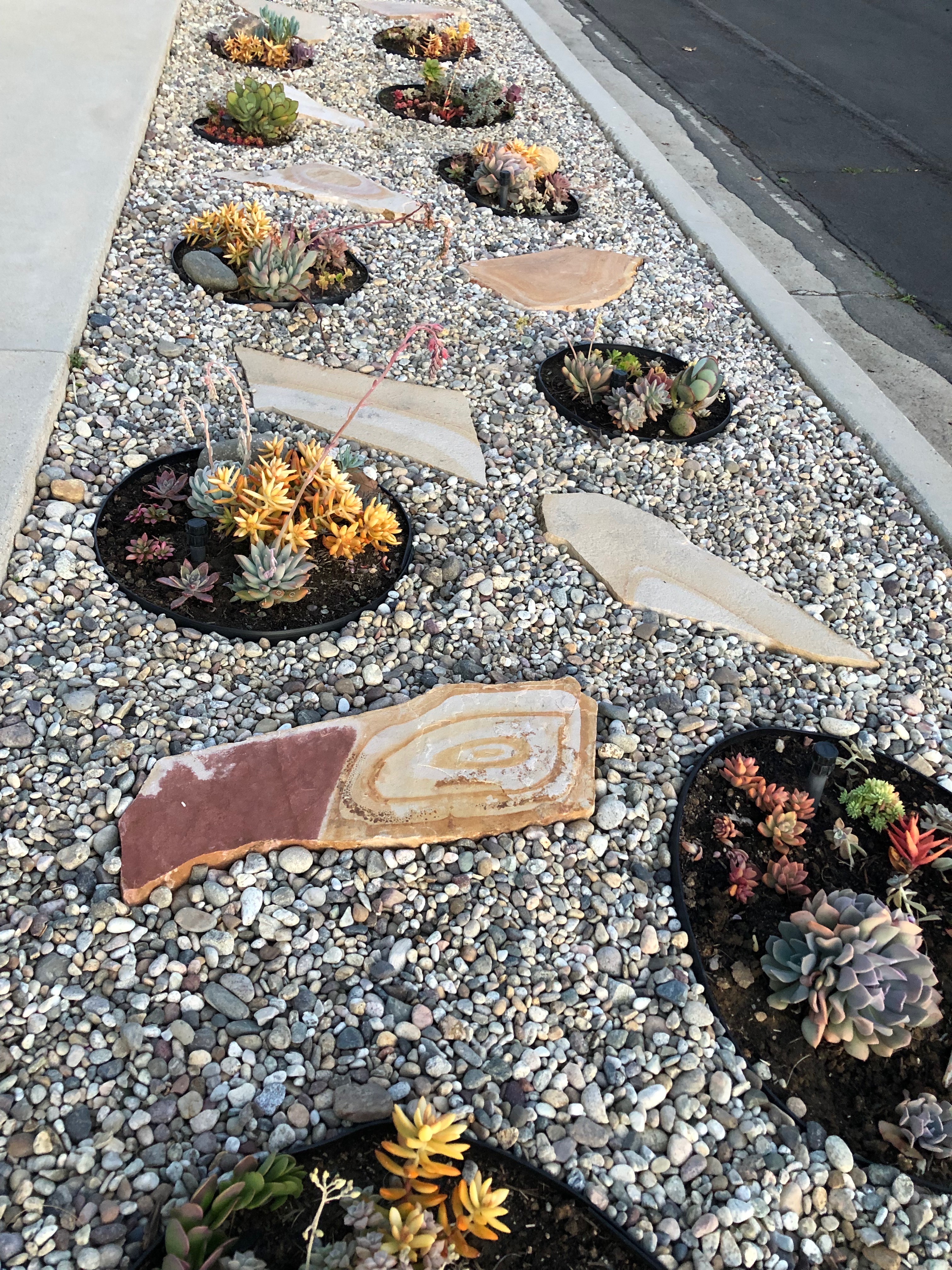 Beautification of parkway in West Hills California Los Angeles County